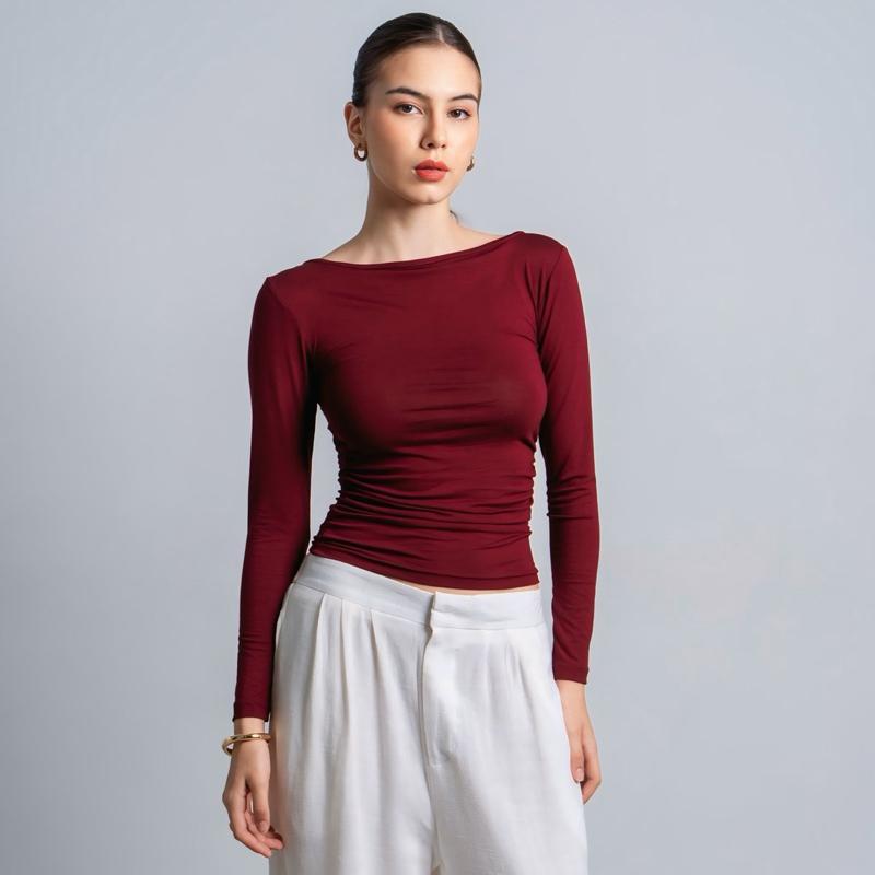 Freya Longsleeve Kerut Top