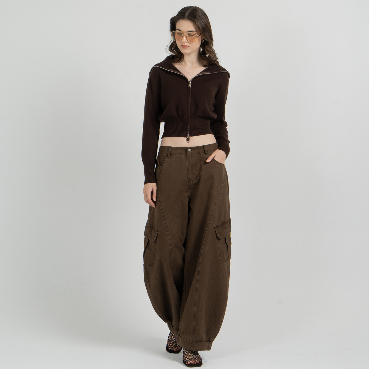 Airi Zipper Knit Top