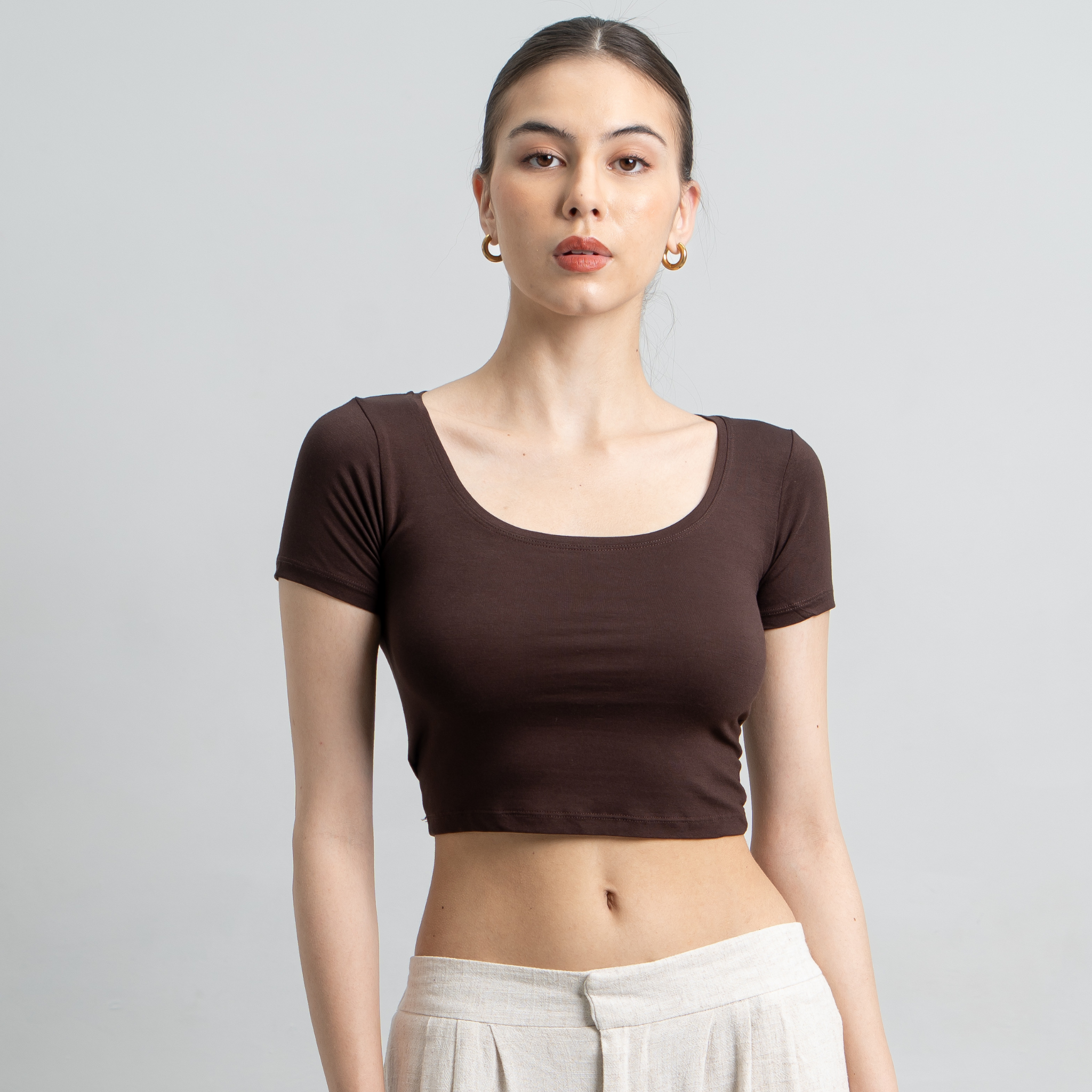 Ciara Uneck Crop Top