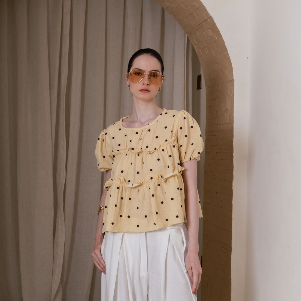 Anette Polkadot Top