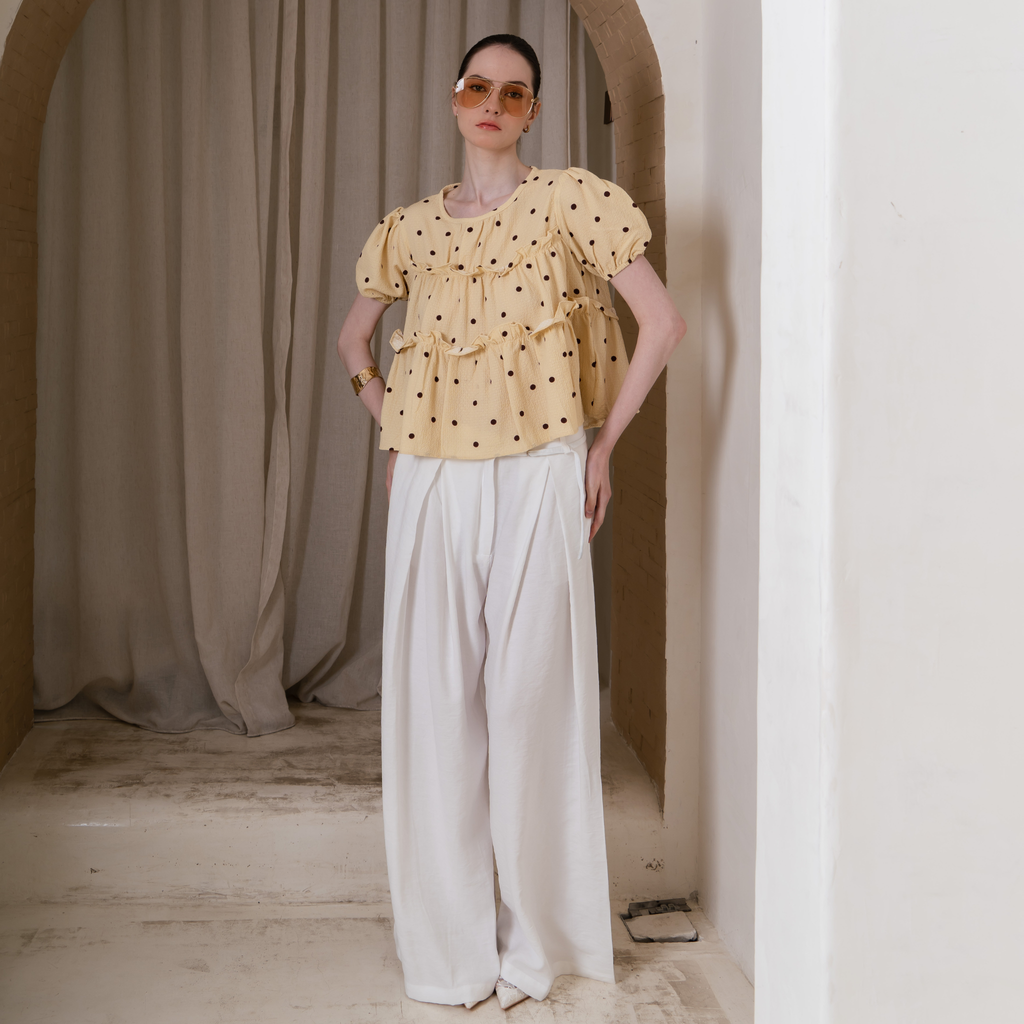 Anette Polkadot Top