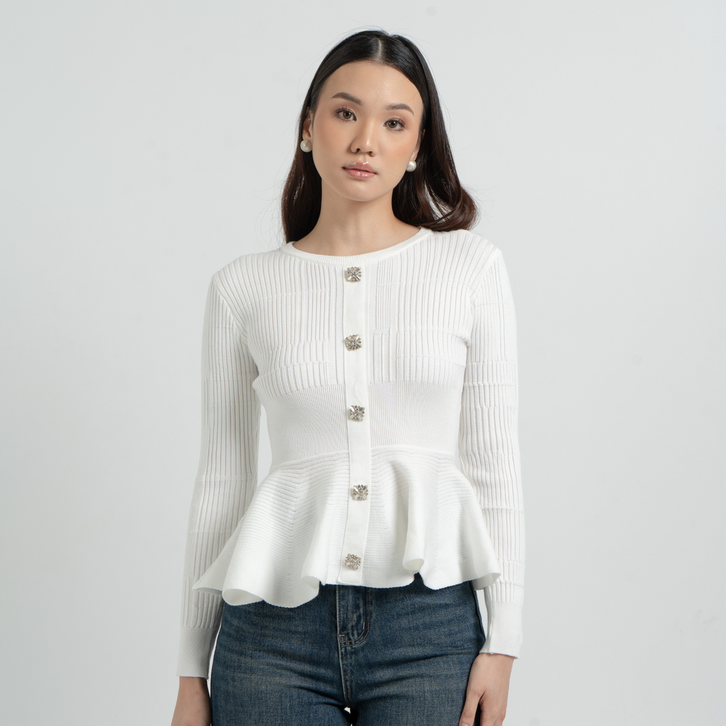 Gyuri Knit Peplum Blouse