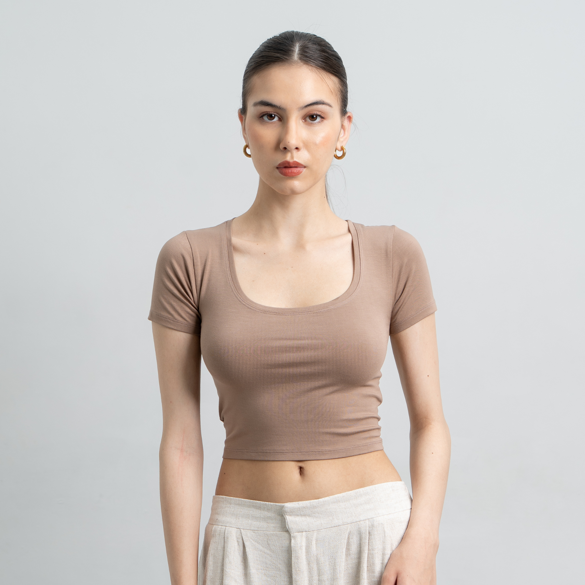 Ciara Uneck Crop Top