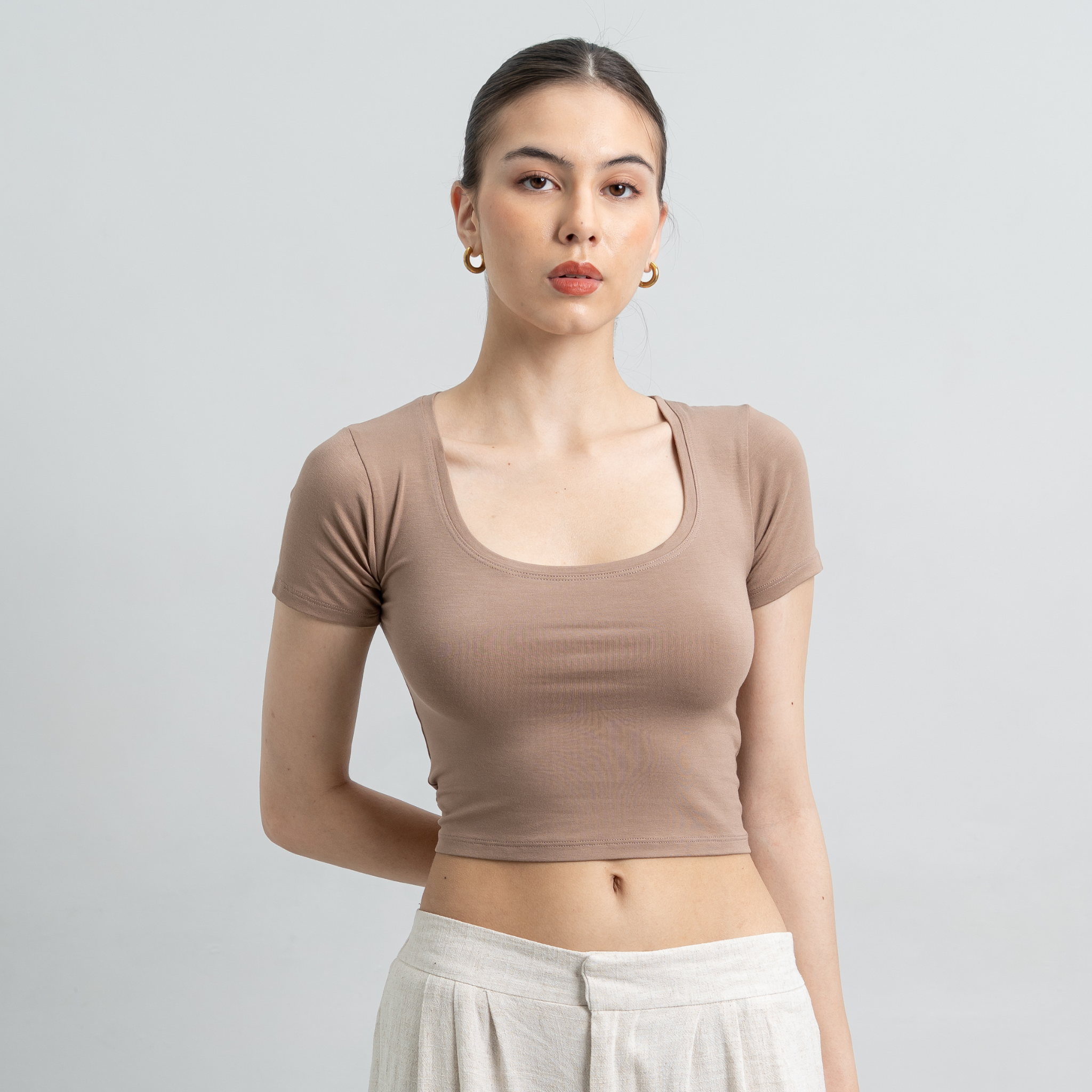 Ciara Uneck Crop Top