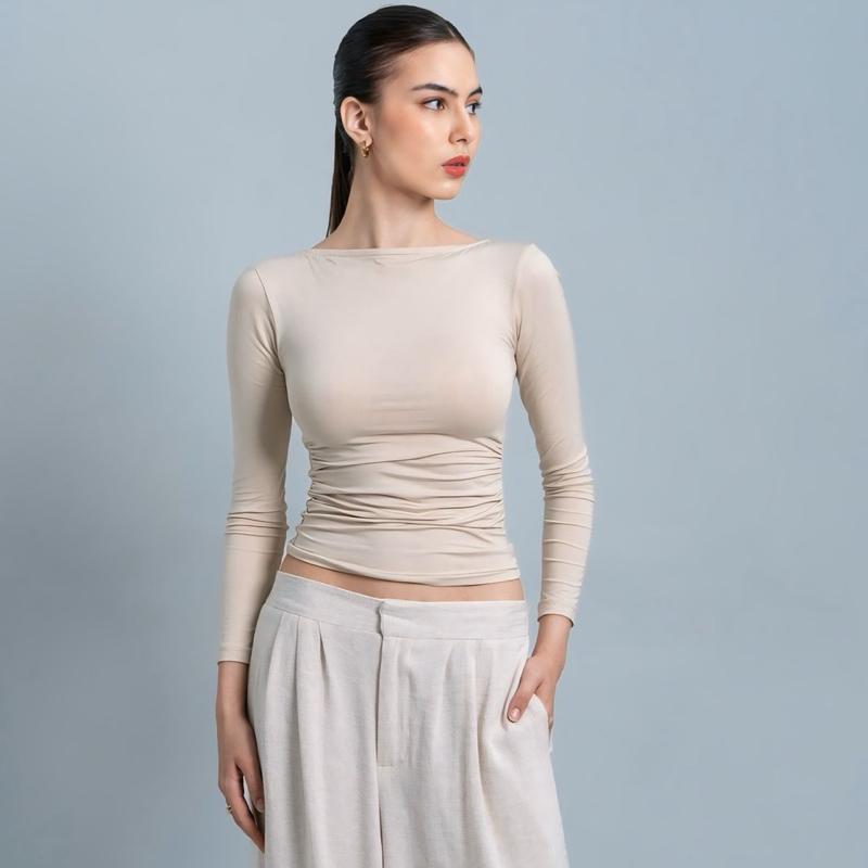 Freya Longsleeve Kerut Top