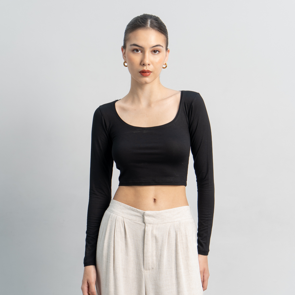 Cleo Longsleeve Crop Top