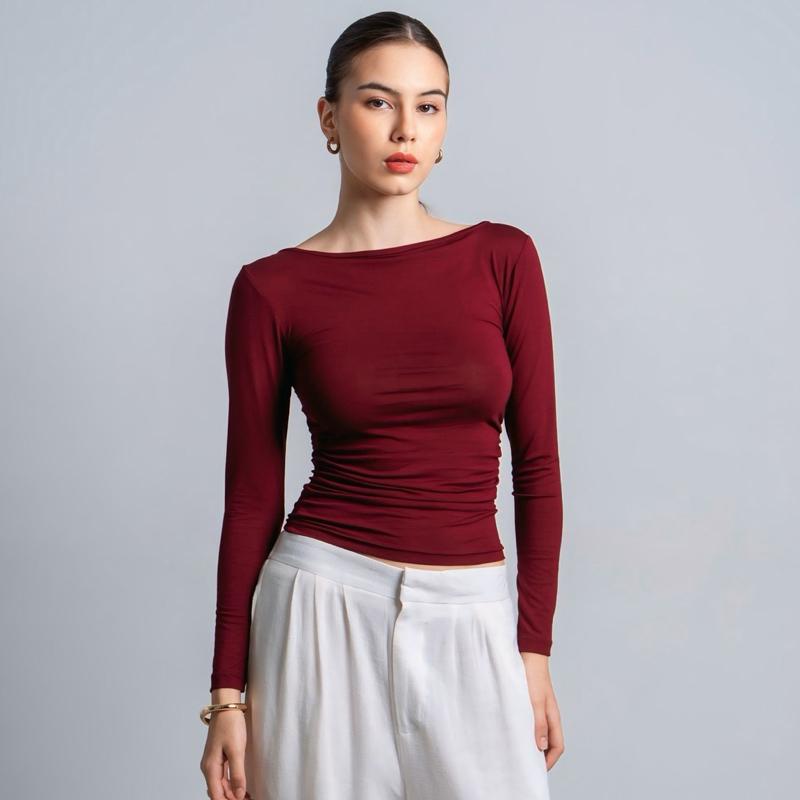 Freya Longsleeve Kerut Top
