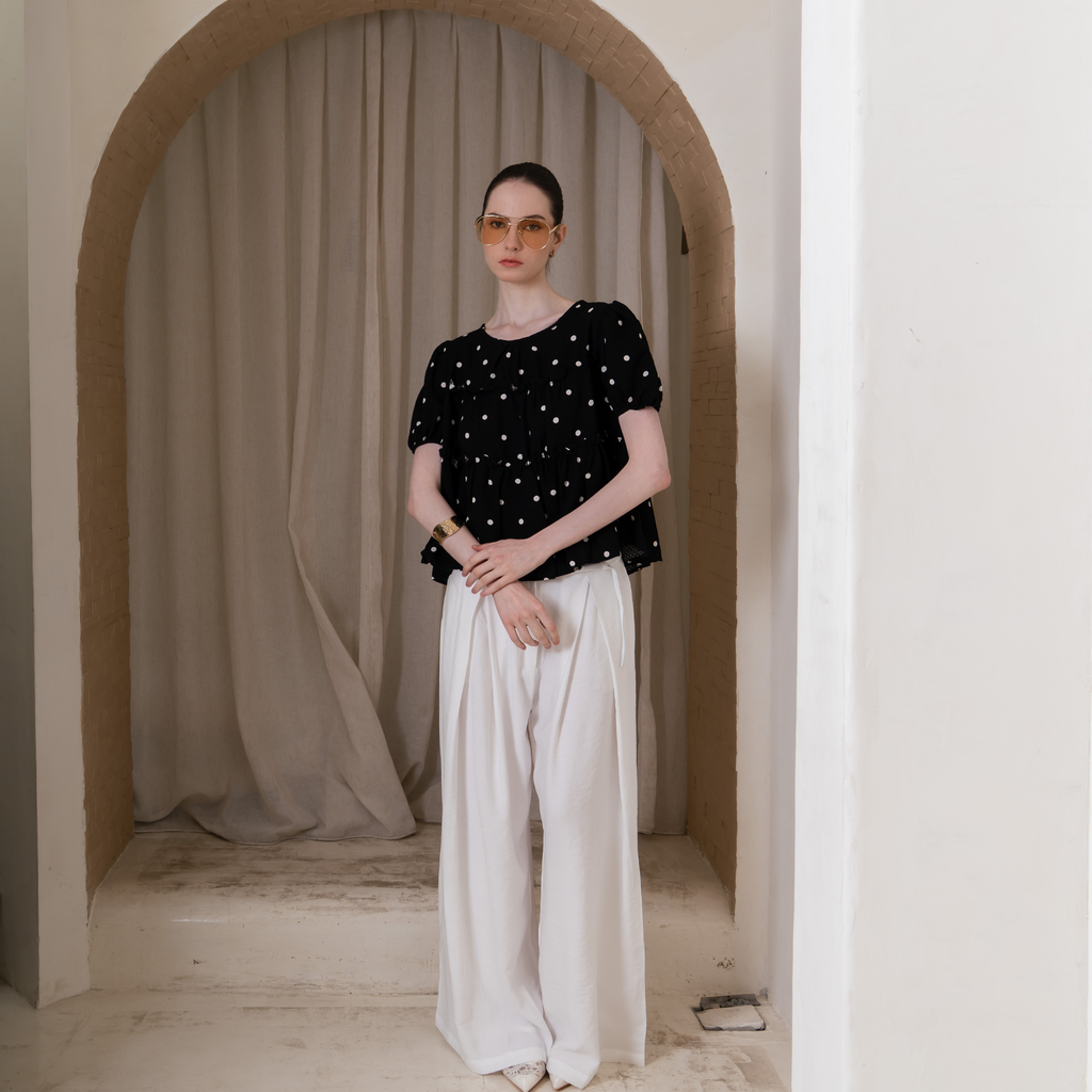 Anette Polkadot Top