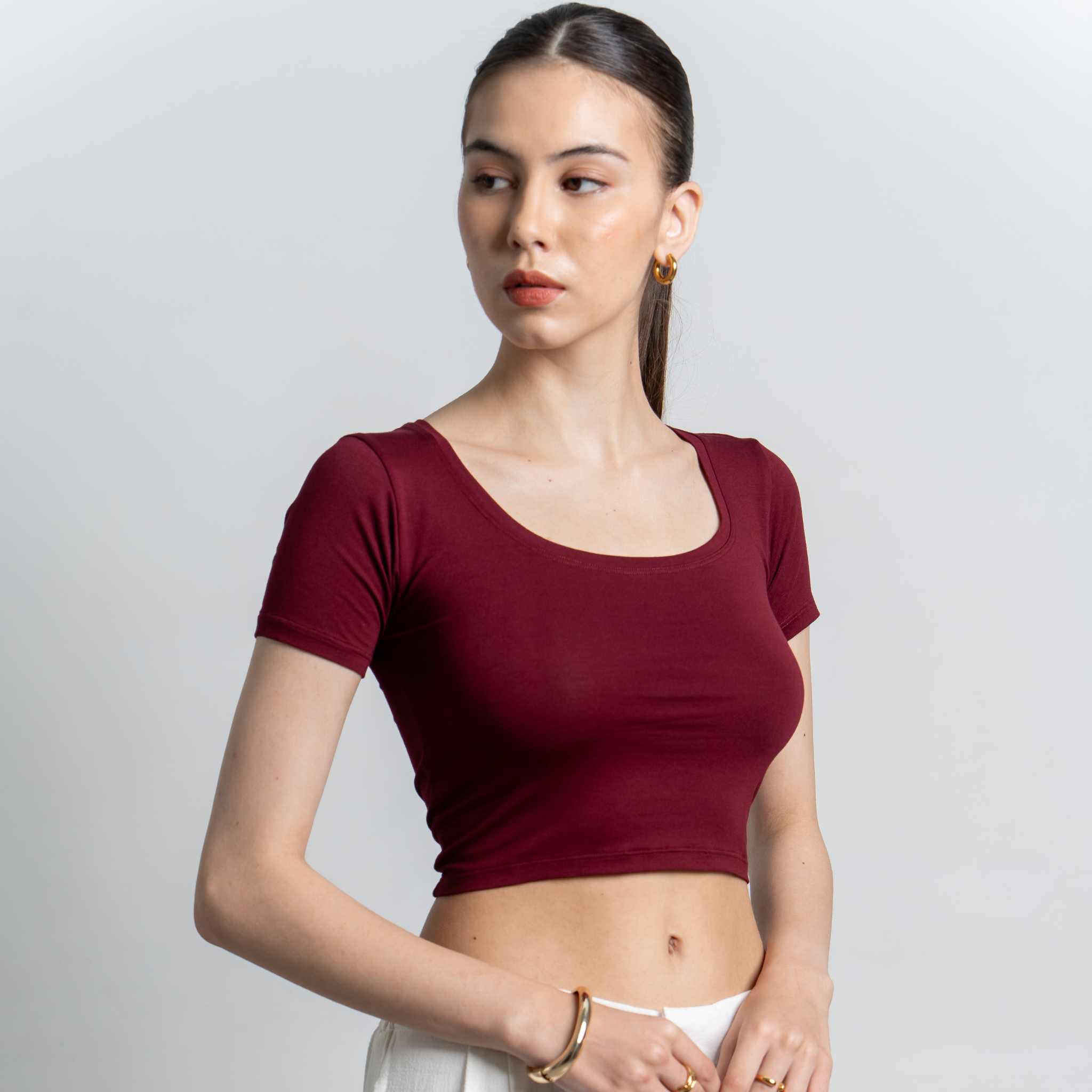 Ciara Uneck Crop Top