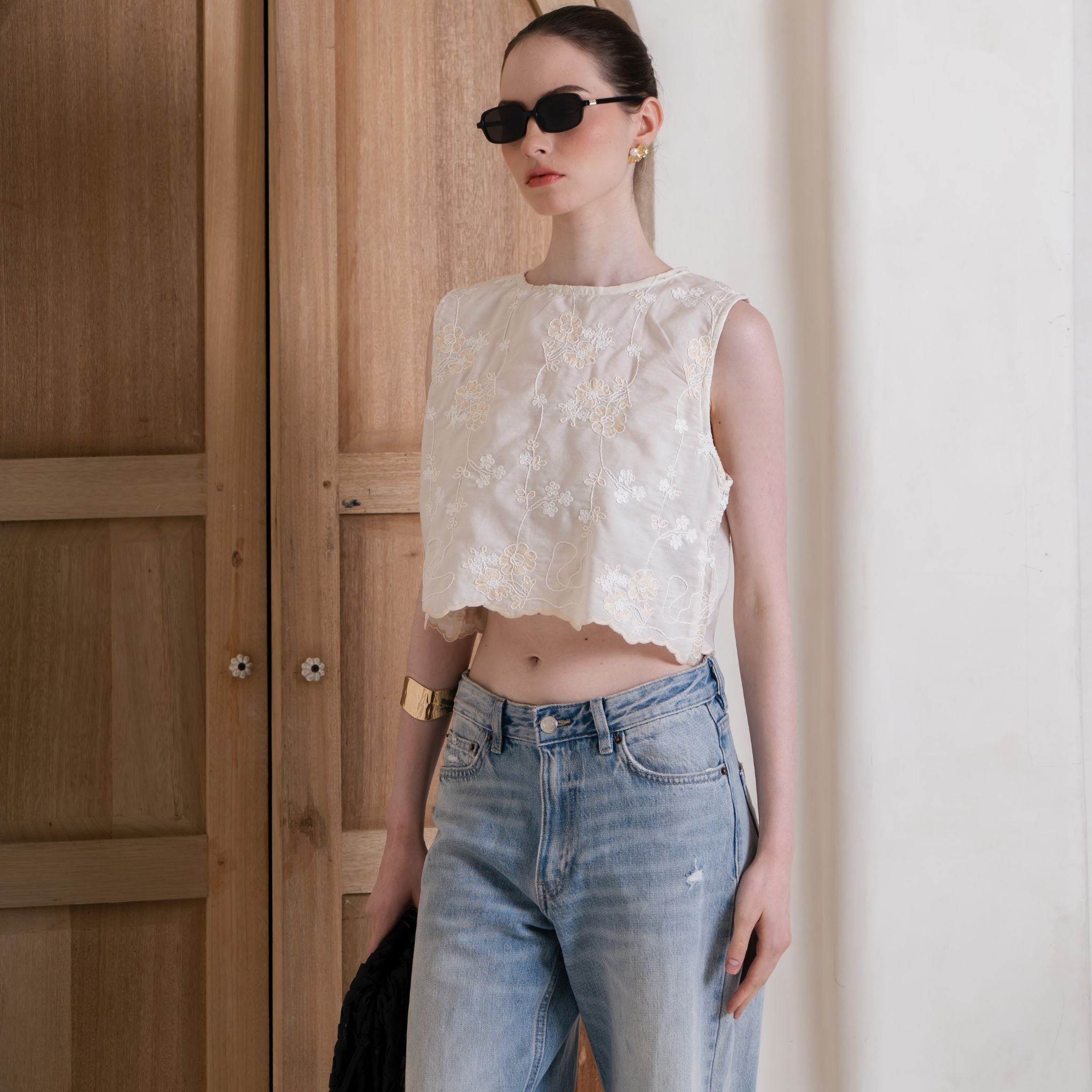 Hana Embroidered Top