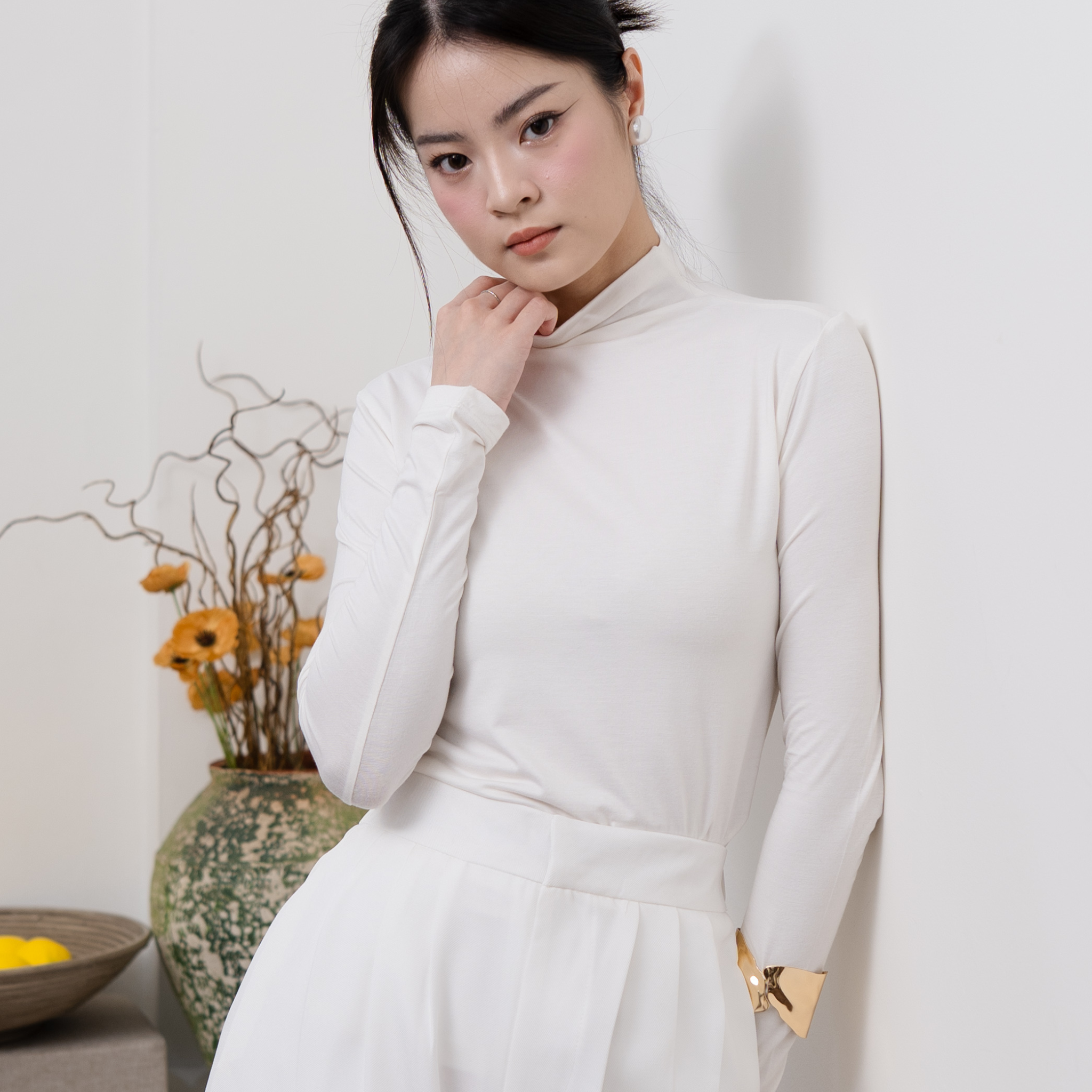 Amoy Turtle Neck Longsleeve Top