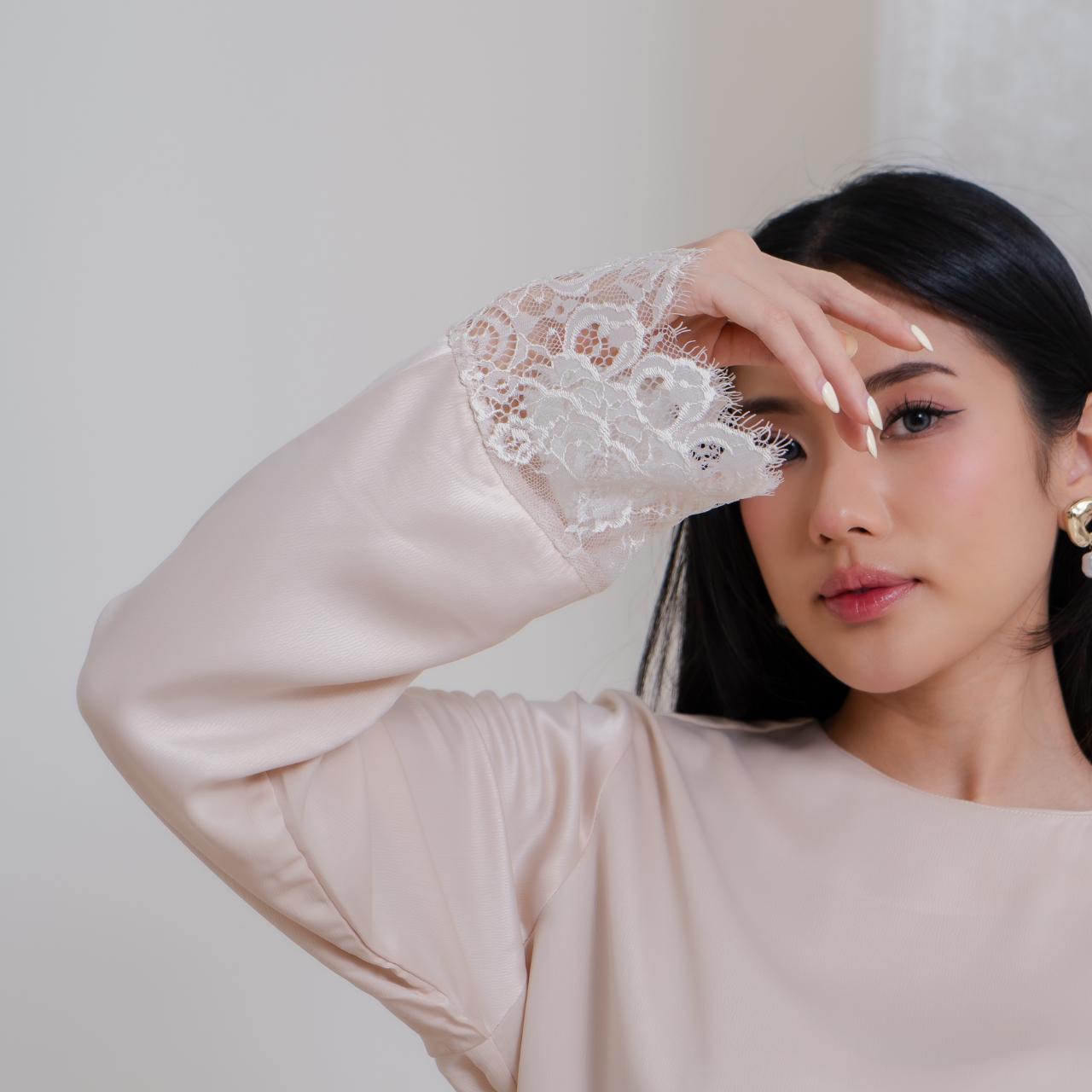 Selena Silk Lace Top