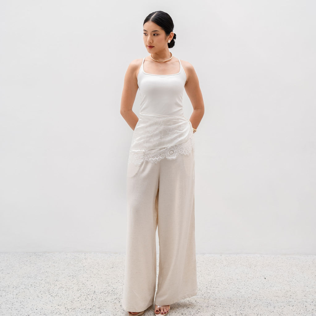 Zetta Linen Lace Cullote