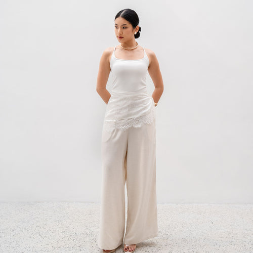 Zetta Linen Lace Cullote