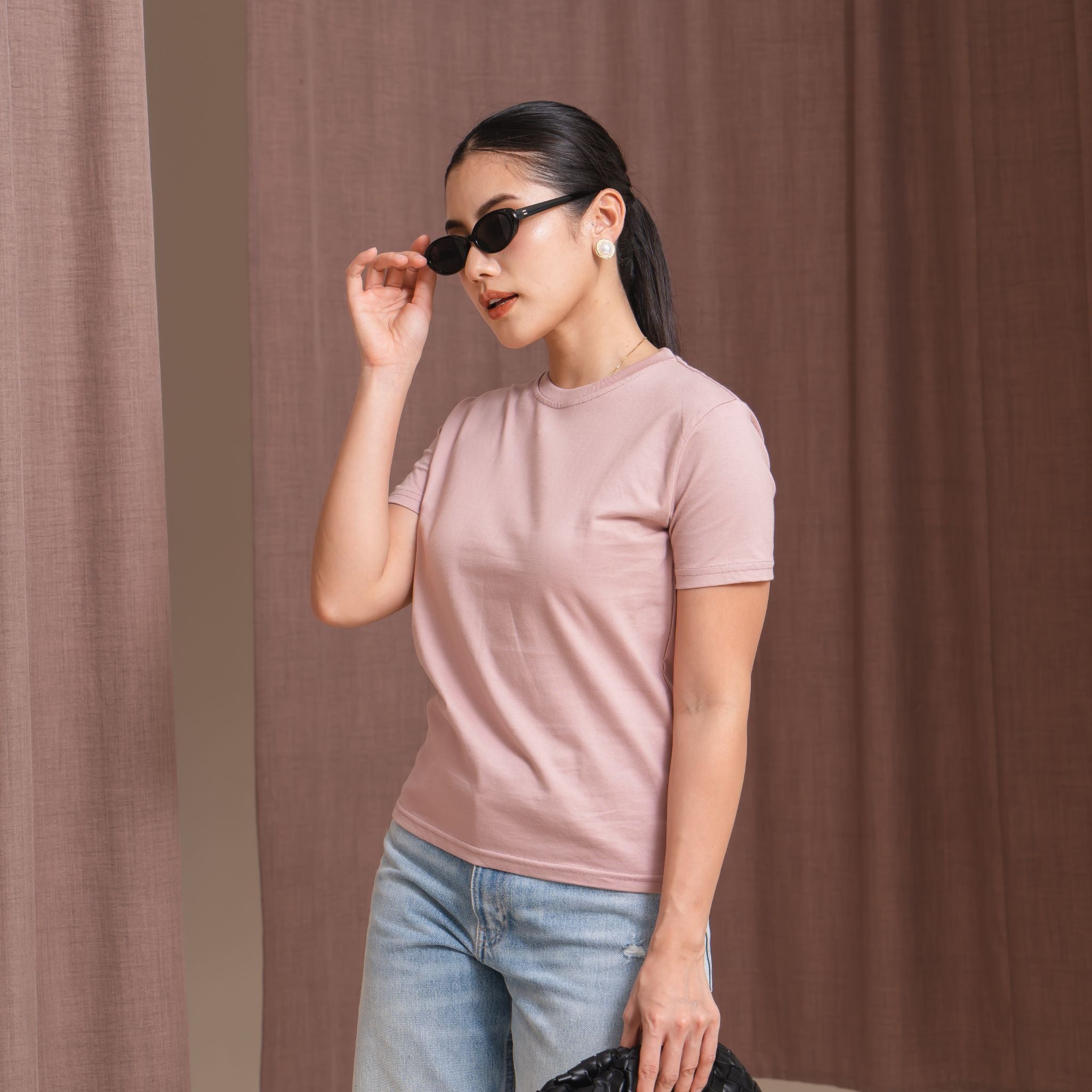 Kaos Wanita Polos Soft 24s Basic