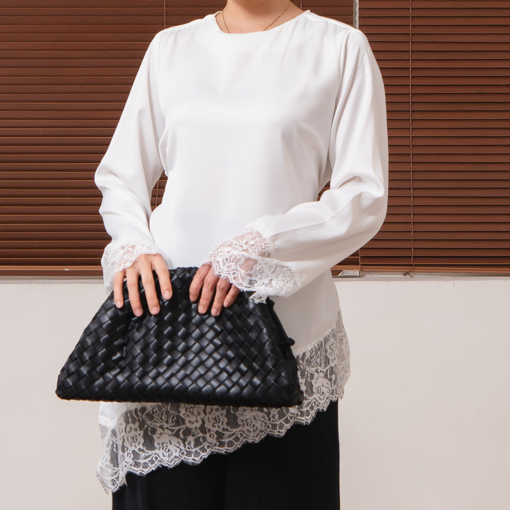 Selena Silk Lace Top