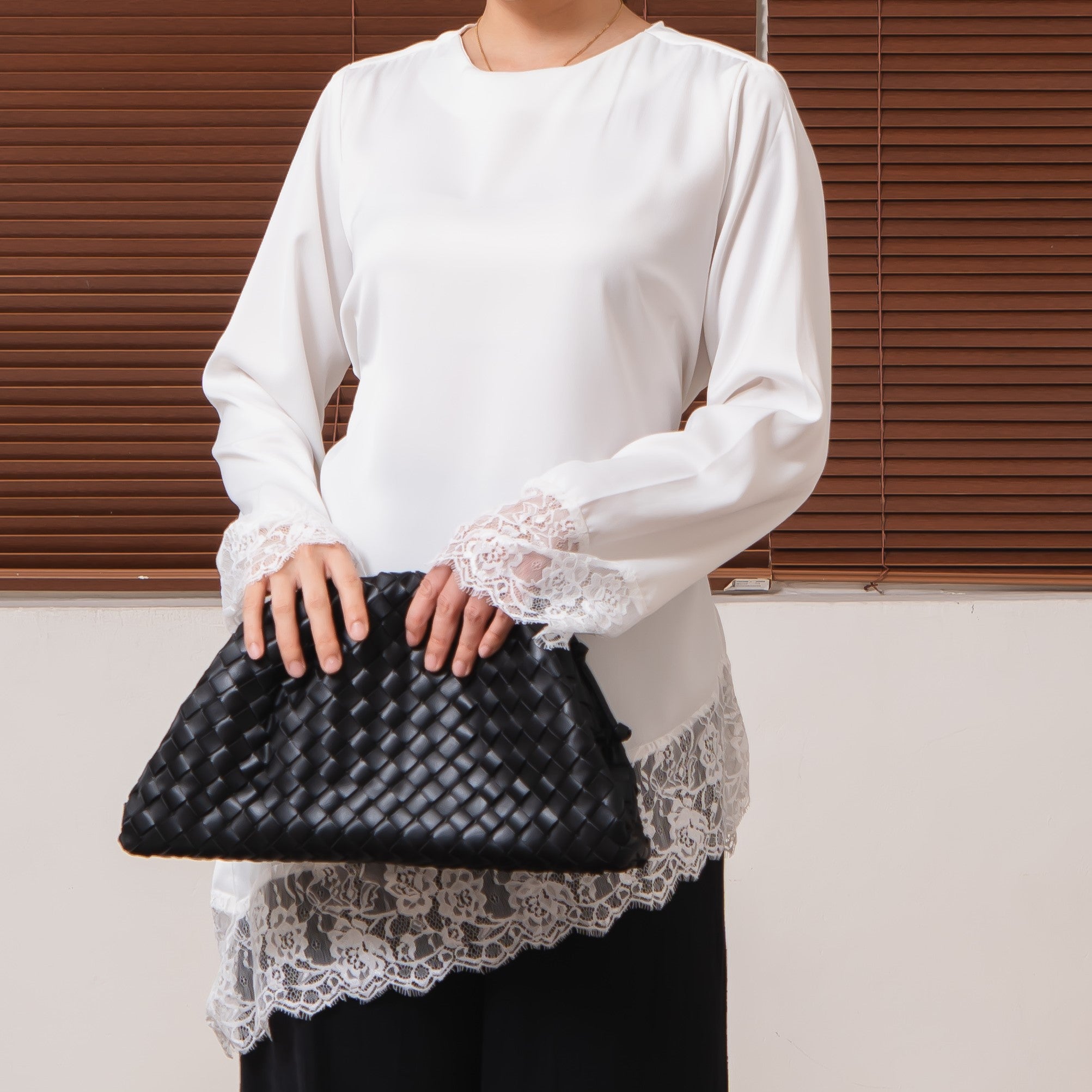 Selena Silk Lace Top