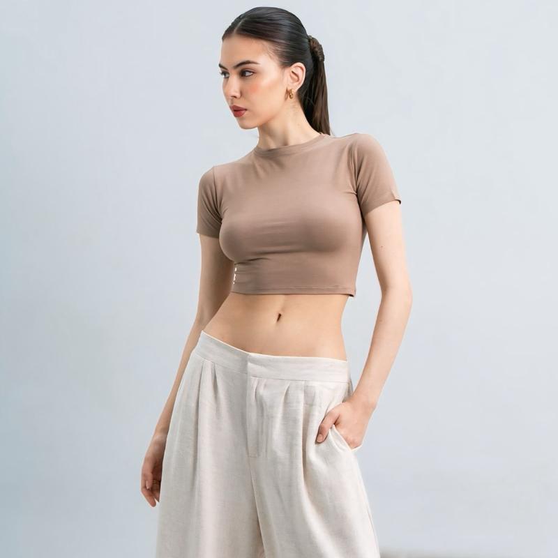 Vio Oneck Crop Top