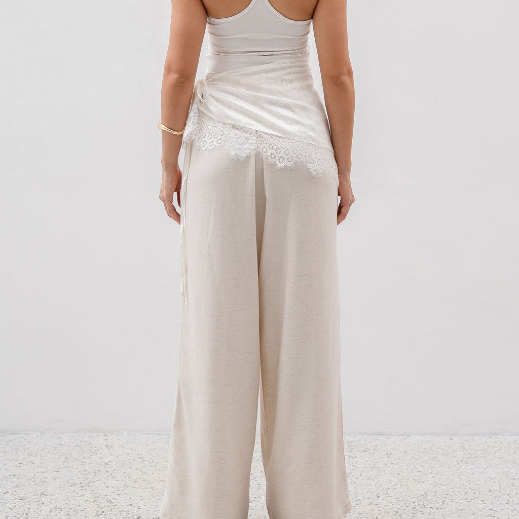 Zetta Linen Lace Cullote