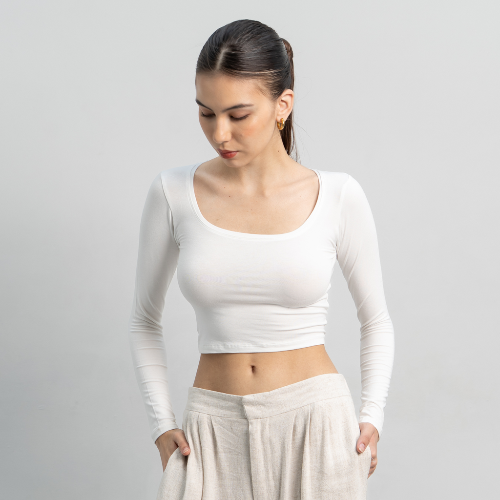 Cleo Longsleeve Crop Top
