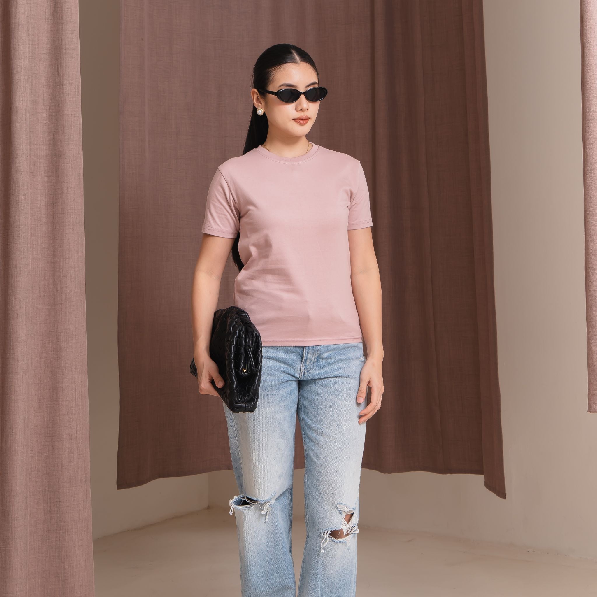 Kaos Wanita Polos Soft 24s Basic