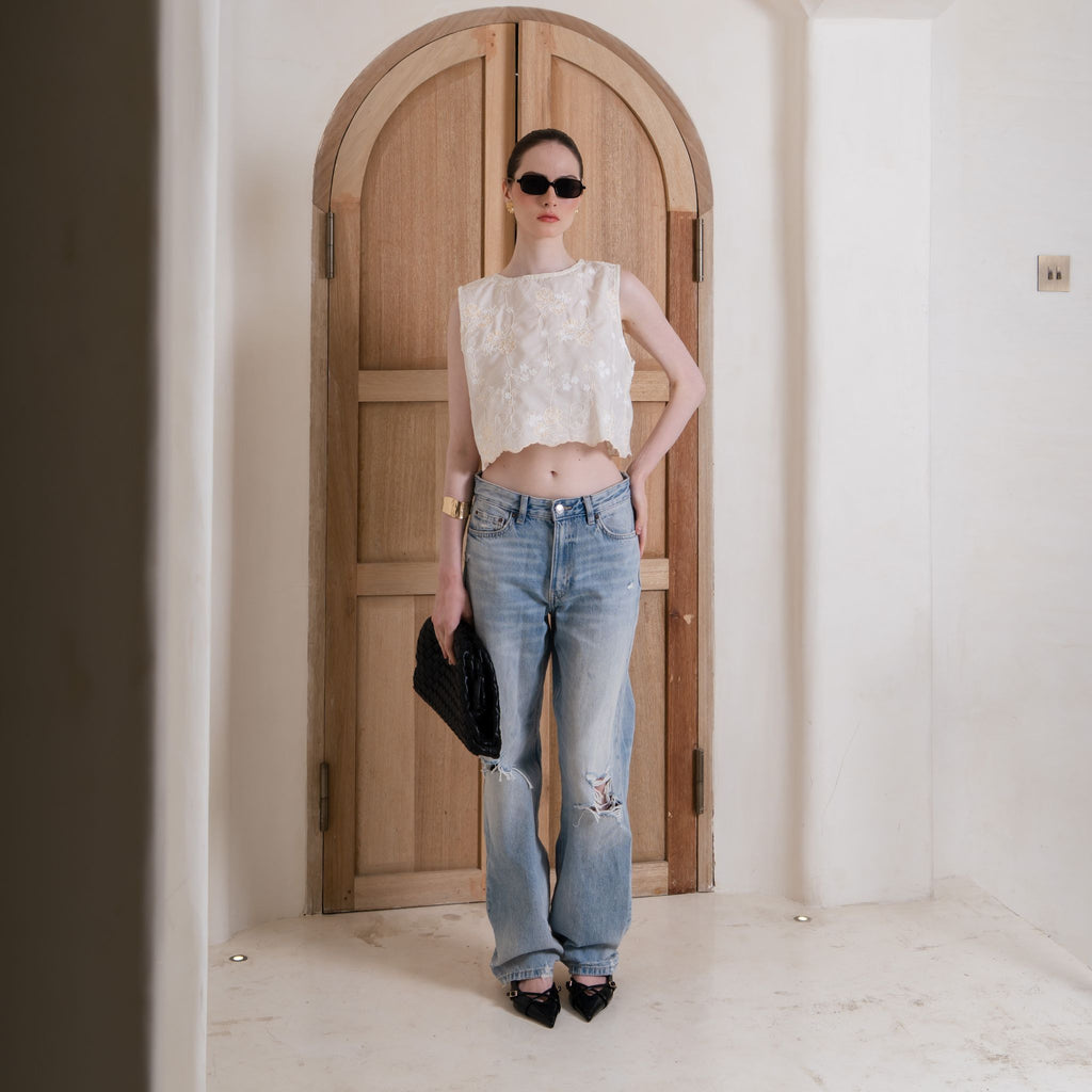 Hana Embroidered Top