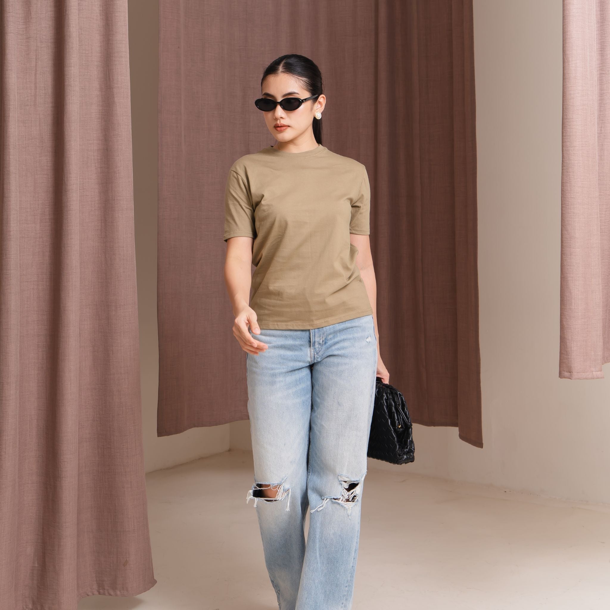 Kaos Wanita Polos Soft 24s Basic