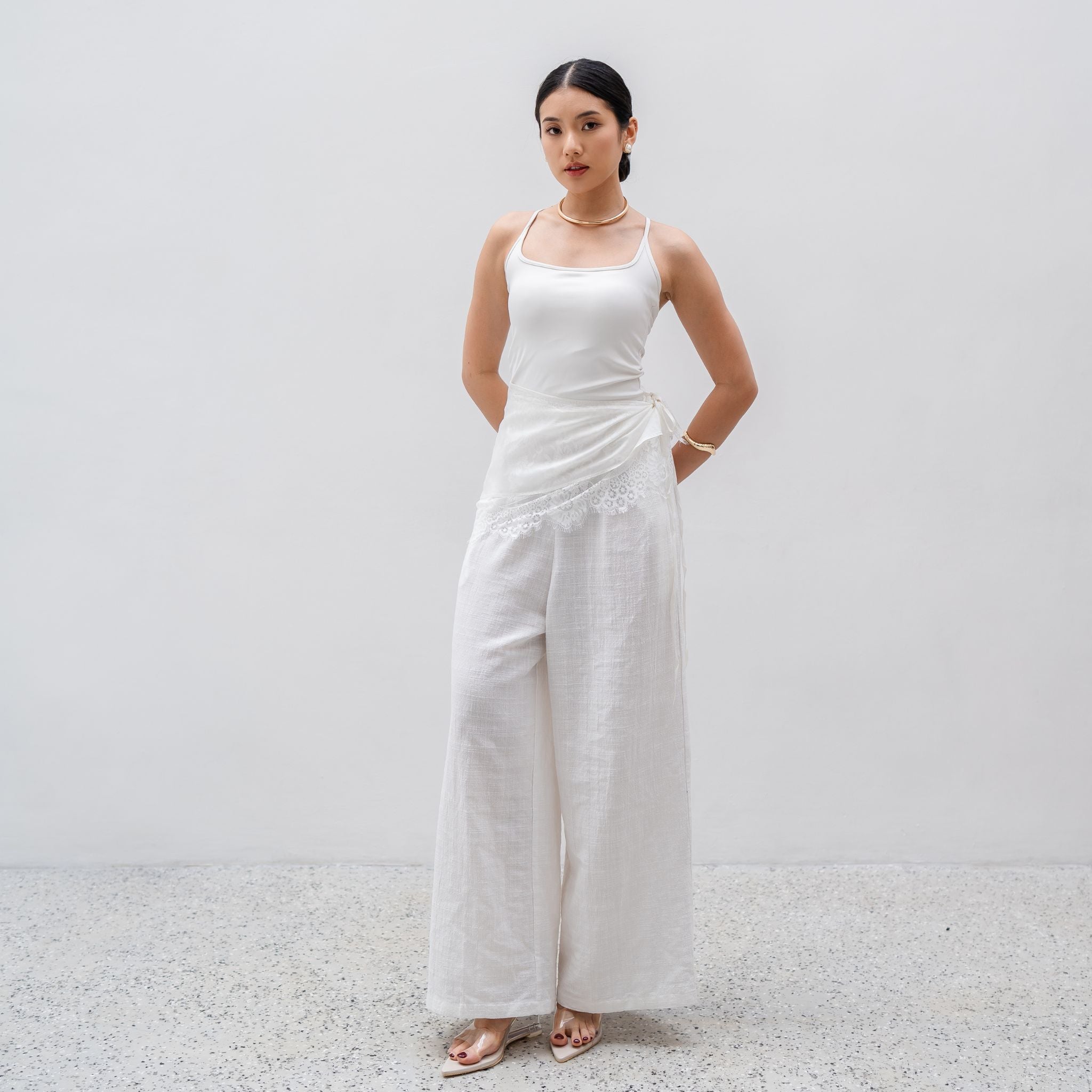 Zetta Linen Lace Cullote