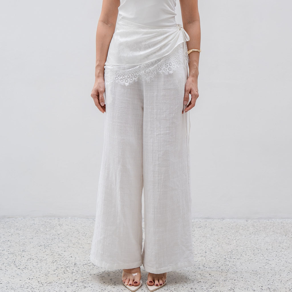 Zetta Linen Lace Cullote