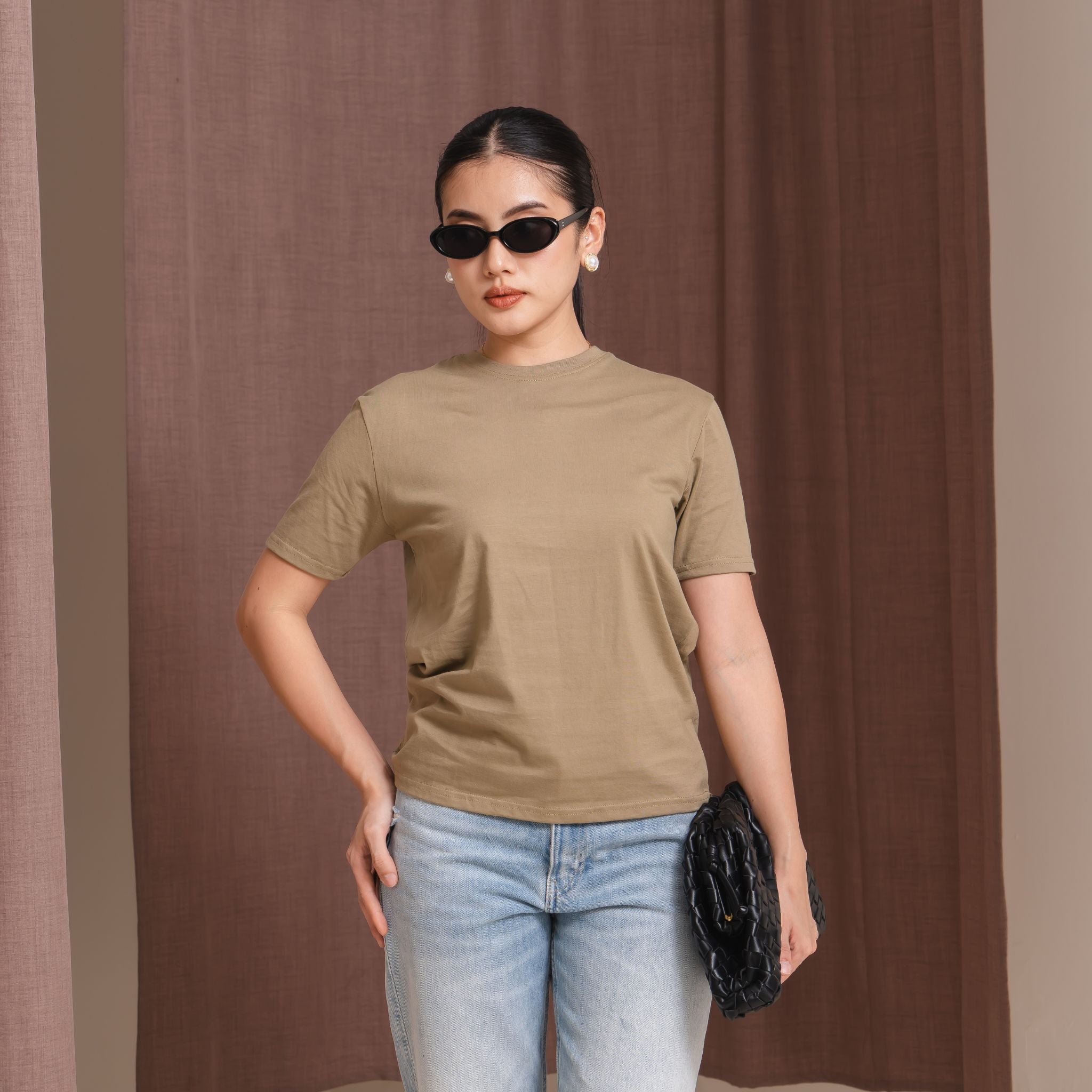 Kaos Wanita Polos Soft 24s Basic
