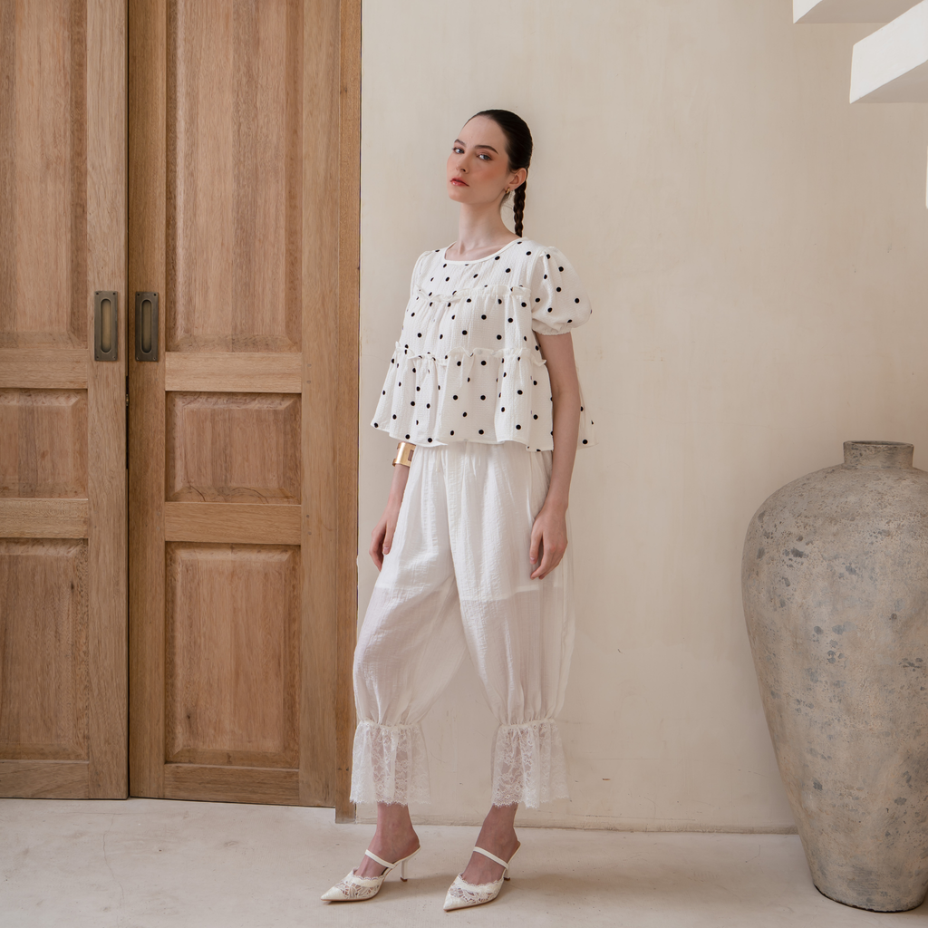 Anette Polkadot Top