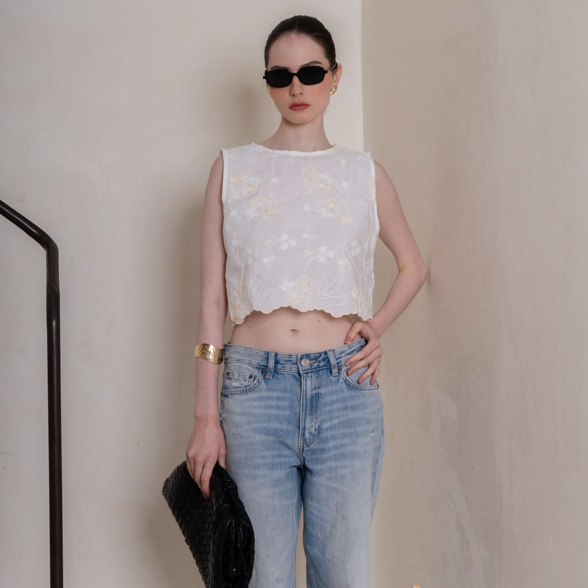 Hana Embroidered Top