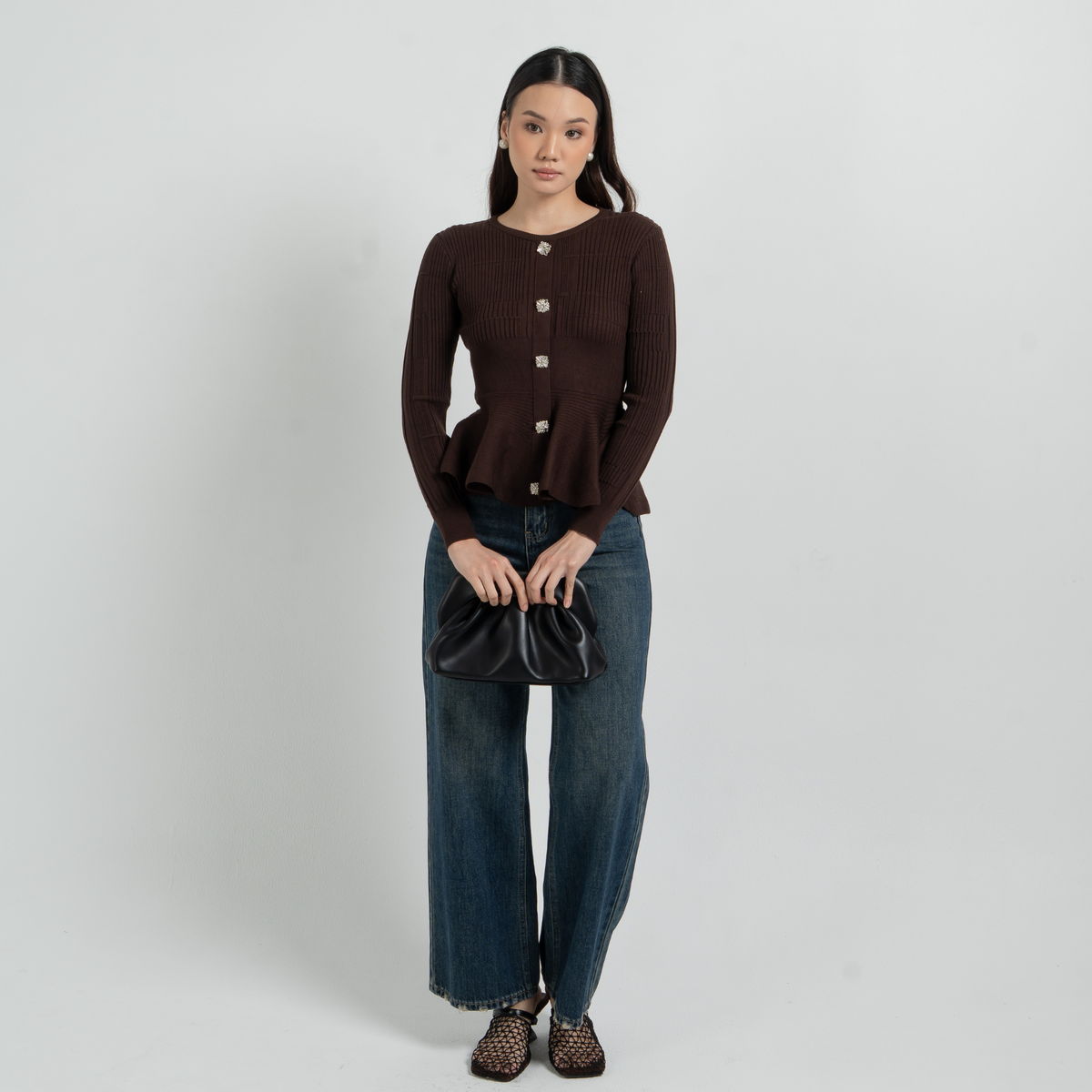 Gyuri Knit Peplum Blouse