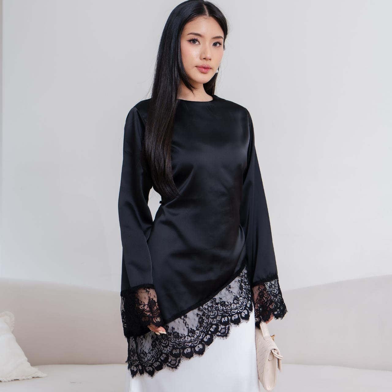 Selena Silk Lace Top