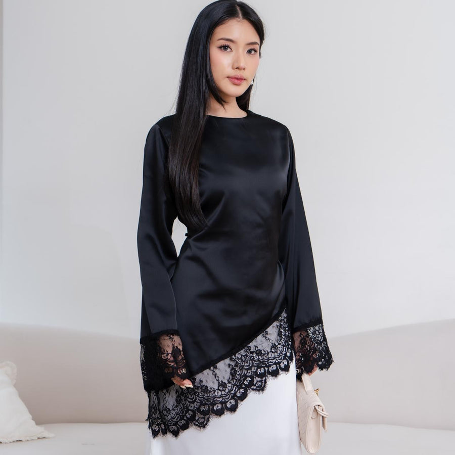 Selena Silk Lace Top