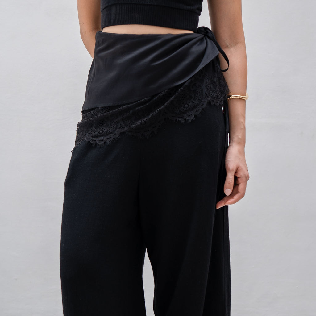 Zetta Linen Lace Cullote