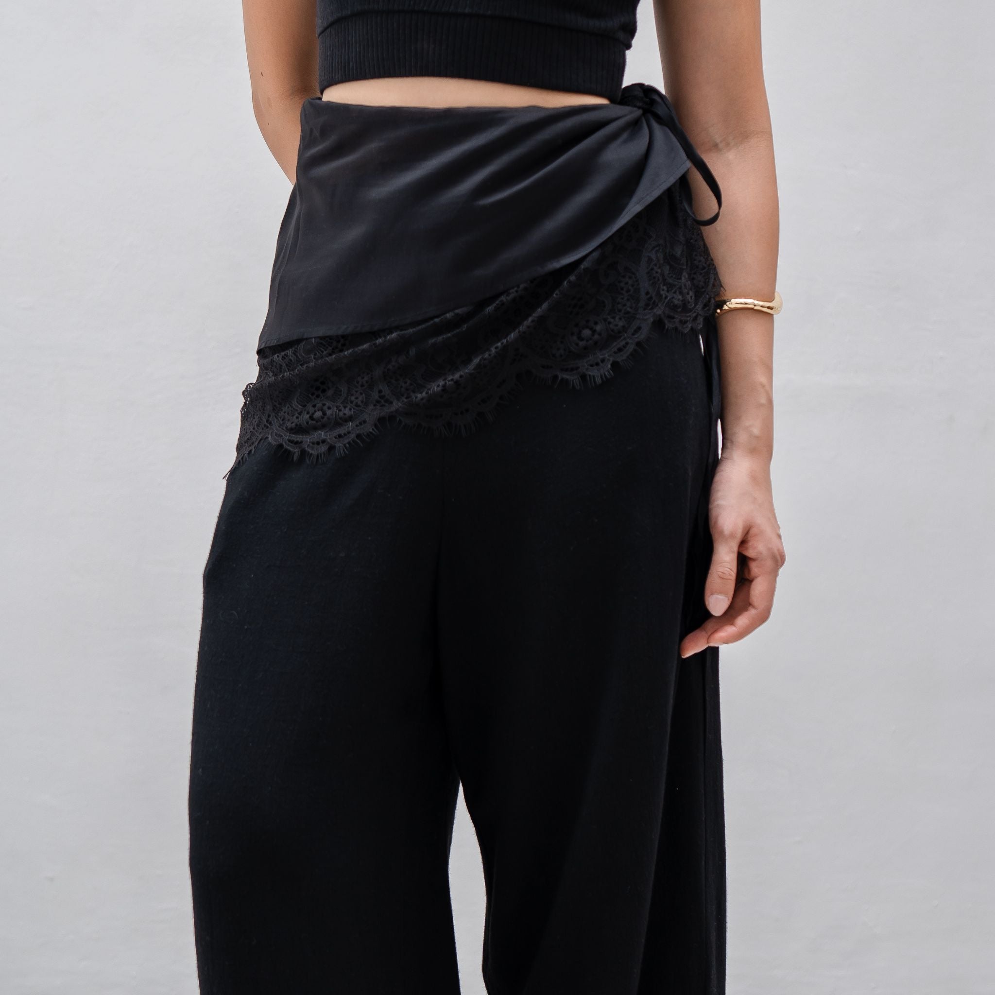 Zetta Linen Lace Cullote