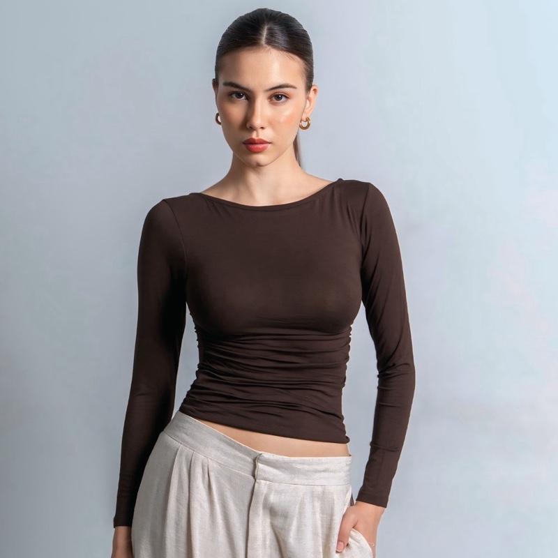 Freya Longsleeve Kerut Top