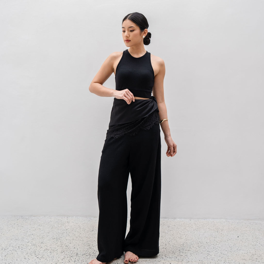 Zetta Linen Lace Cullote