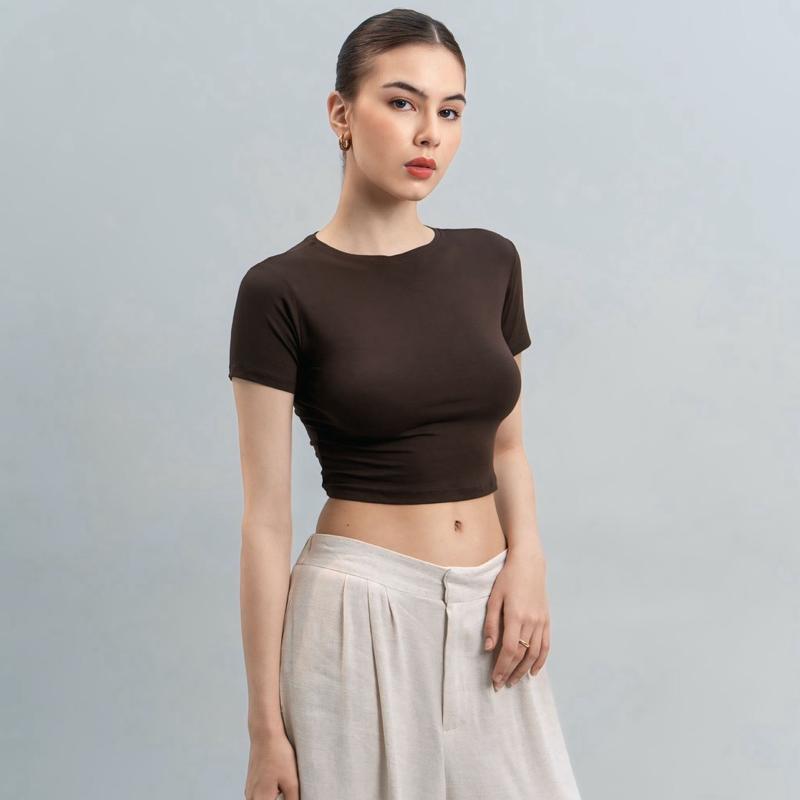 Vio Oneck Crop Top