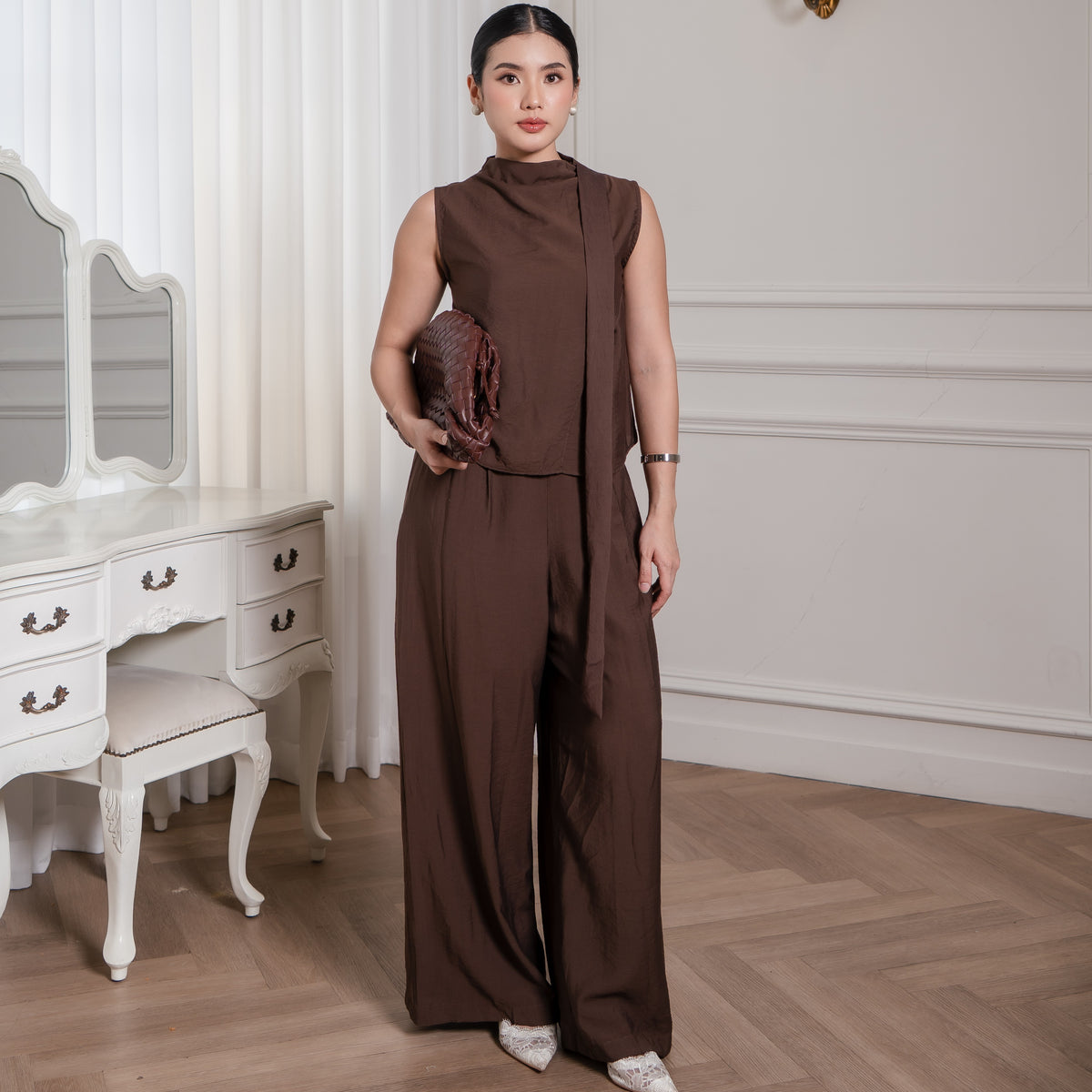 Elira Pleated Top
