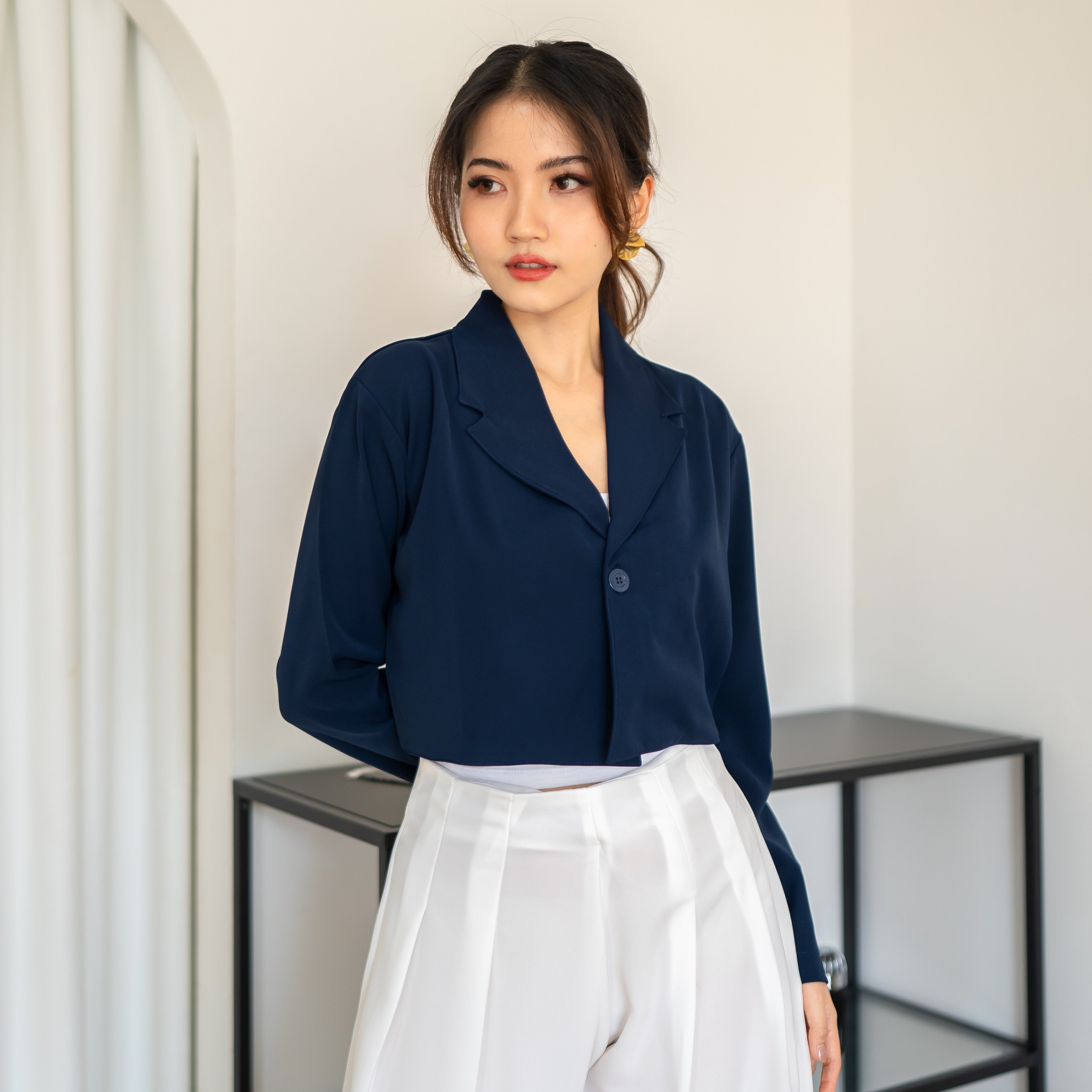Fedora Blazer Top