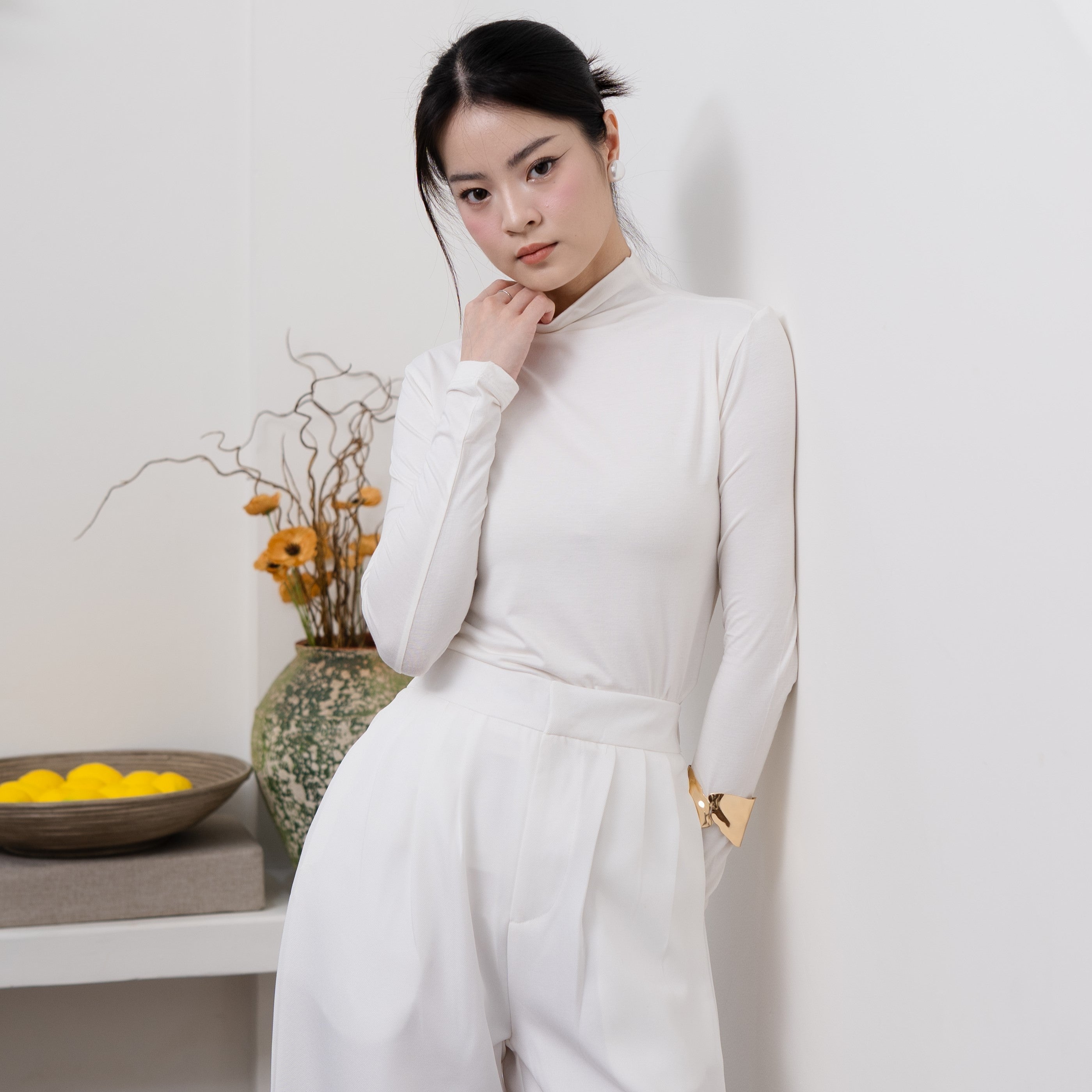 Amoy Turtle Neck Longsleeve Top