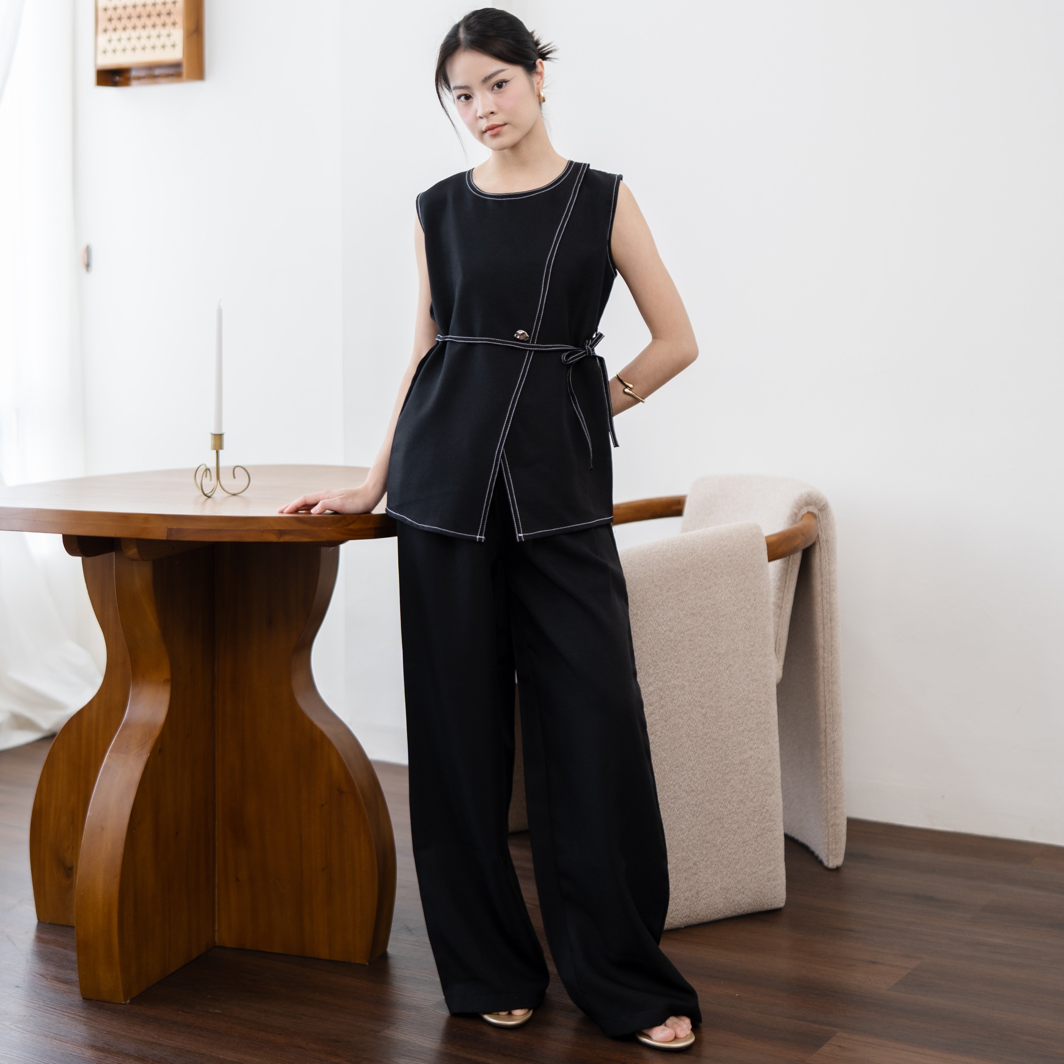 Ciella Vest Top Pants Set