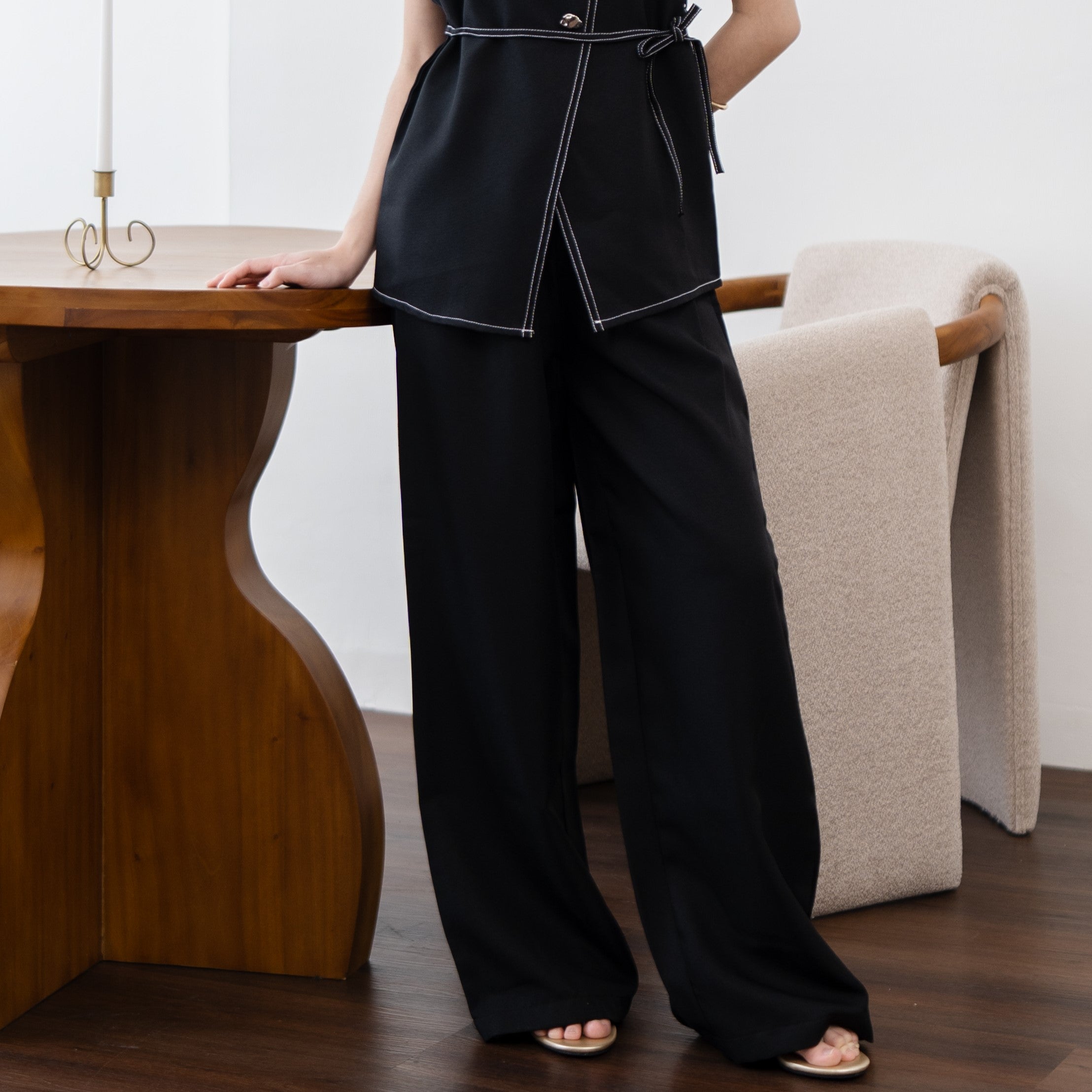 Ciella Vest Top Pants Set