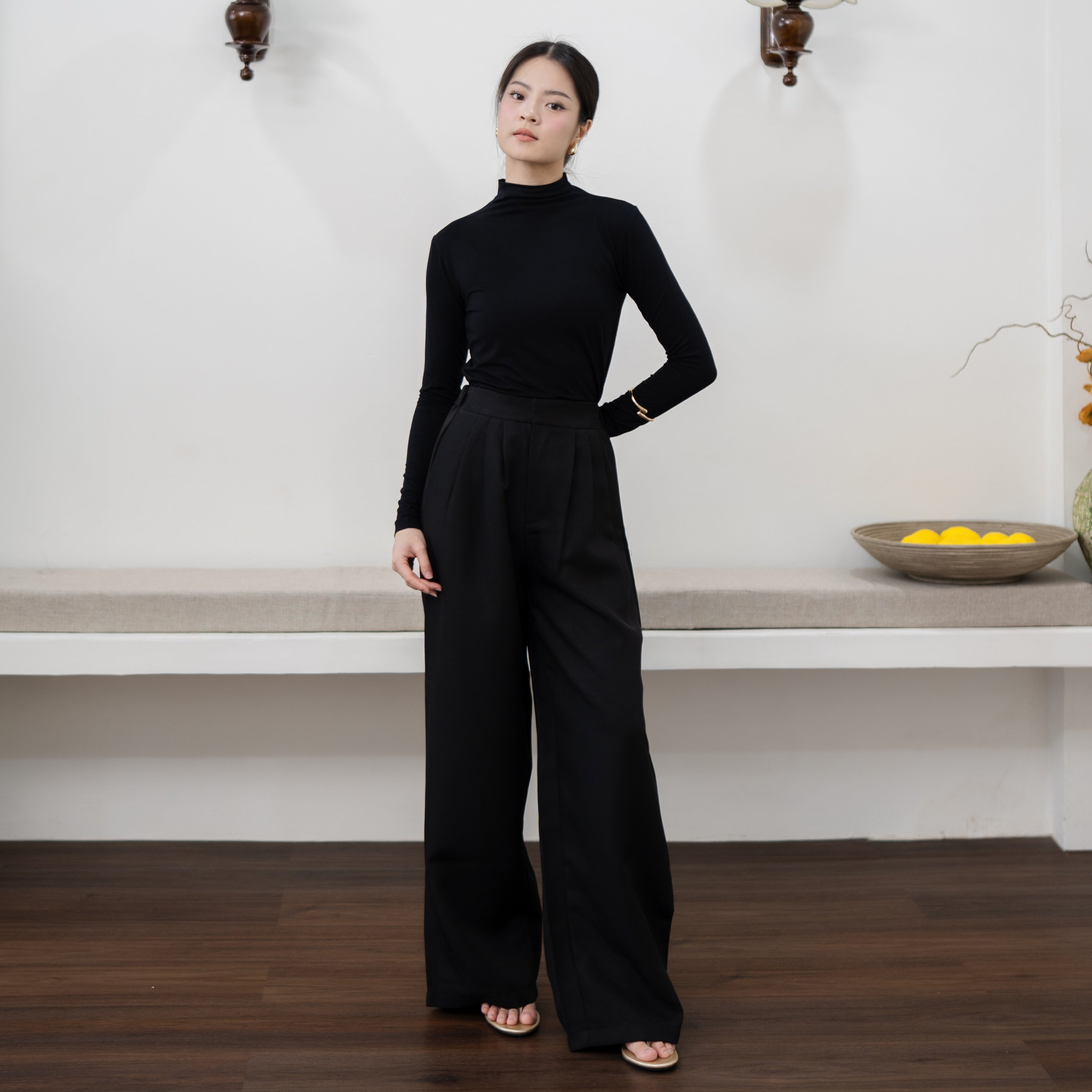 Amoy Turtle Neck Longsleeve Top