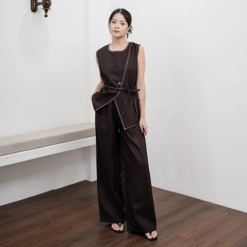 Ciella Vest Top Pants Set