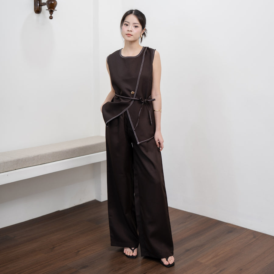 Ciella Vest Top Pants Set