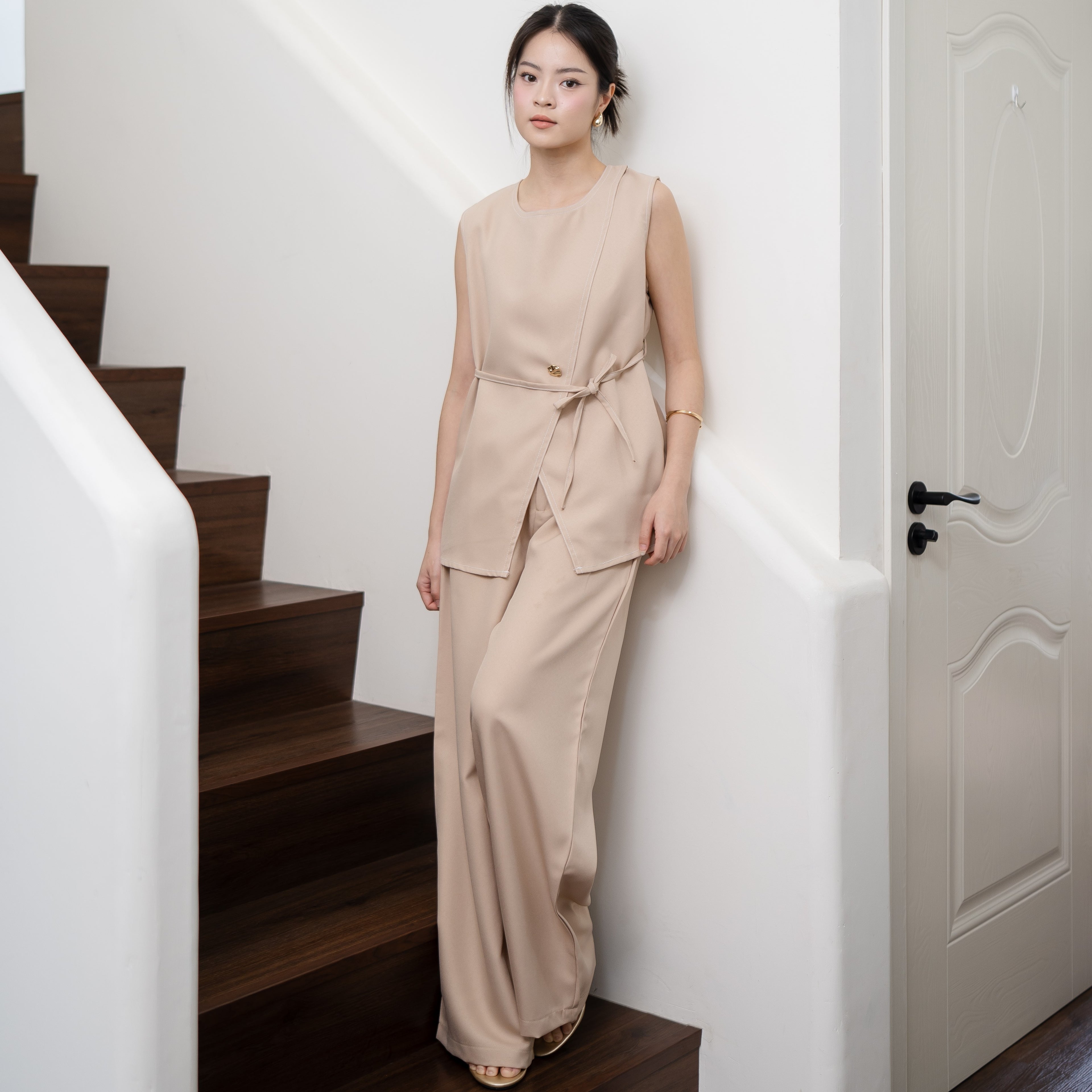 Ciella Vest Top Pants Set