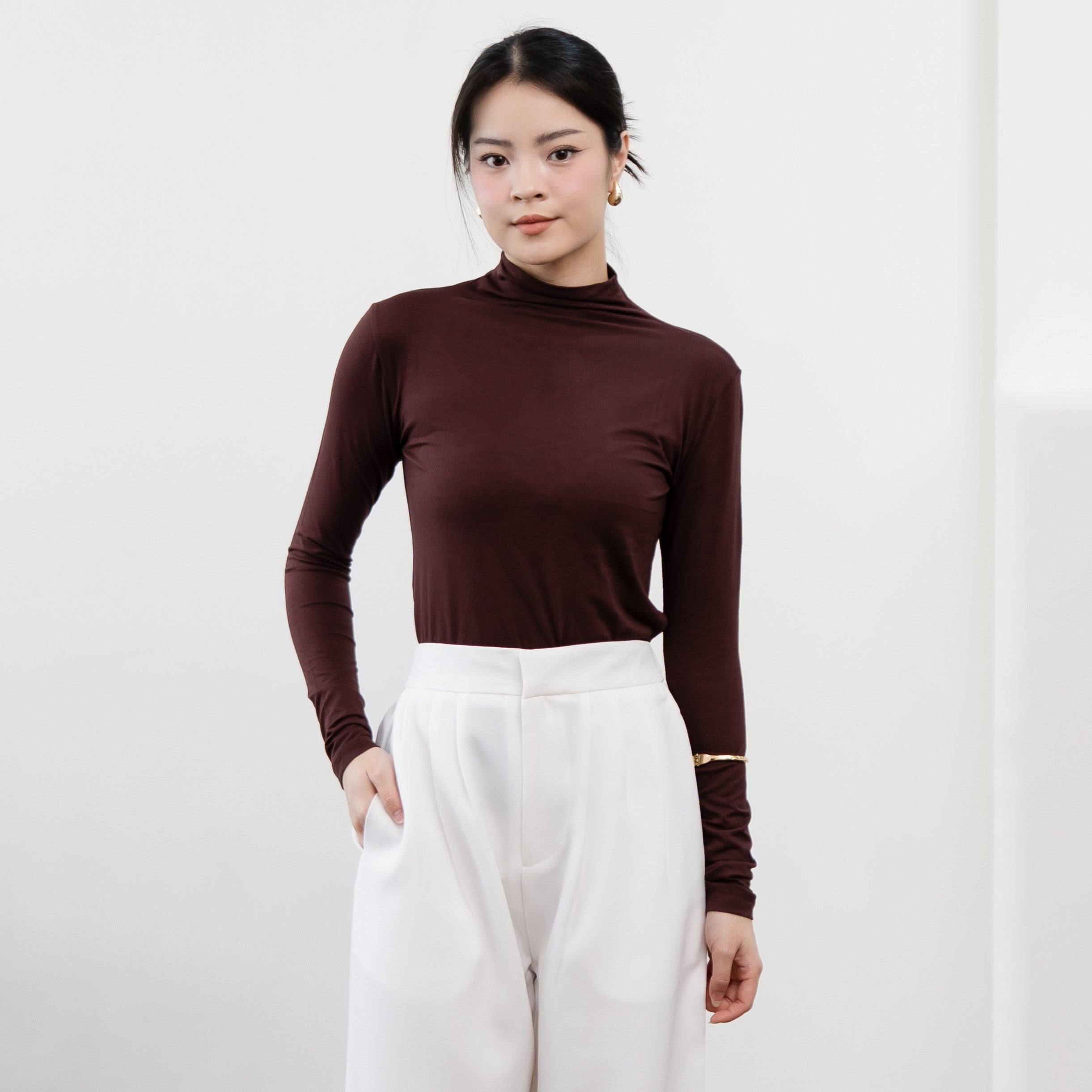 Amoy Turtle Neck Longsleeve Top